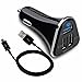 Car Charger:3 Port USB Car Charger 5.2 Amp + Micro USB Cable for Samsung Galaxy S7,S7 Edge, S6 Edge+, S4 S3, Galaxy Note 4 Edge, Note 5, LG G3 G4,G8, HTC One M8,more(Black)