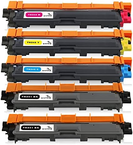 ONINO TN241 TN245 Toner Cartridge Compatible for Brother HL-3140CW DCP-9020CDW HL-3150CDW DCP-9015CDW HL-3170CDW MFC-9330CDW MFC-9130CW MFC-9340CDW (1 Black, 1 Cyan, 1 Magenta, 1 Yellow)