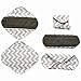 5 Pieces Charcoal Bamboo Mama Cloth/ Menstrual Pads/ Reusable Sanitary Pads (Pantyliner (8 inch), Grey Chevron)