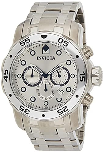 Invicta Men Pro Diver Scuba Quartz Watch, Silver, 24849 in Oman