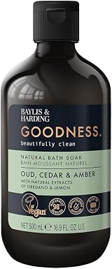 Baylis & Harding Goodness Oud Cedar Amber Bath Soak 500ml Pack of 3 Vegan view 2