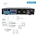 4 Channel Bluetooth Power Amplifier – 1000W Home Audio Rack Mount Stereo Receiver w/AM FM Radio, USB, Headphone, Dual Wireless Mic w/Echo for Karaoke, LED, for Speaker Sound System – Pyle PWMA1003BTthumb 2