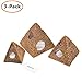 Amakunft Egyptian Pyramids Resin Aquarium Ornament, Reptile Shrimp Fish Hideouts Hiding Cave Fish Tank Landscaping Ornament (3 Packs)