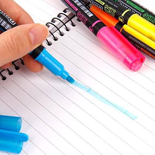 Susada 5PC Mixed Color Double Head Pen Marker Pen Highlighters For Office School Supply - Thumbnail 5