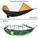 Cambond 2 in 1 Large Camping Hammock with Net, Lightweight Portable Hanging Hammock with Tree Straps Parachute Nylon Outdoor Hammock Tent Bed for Backpacking Hiking Beach Fishing Backyard