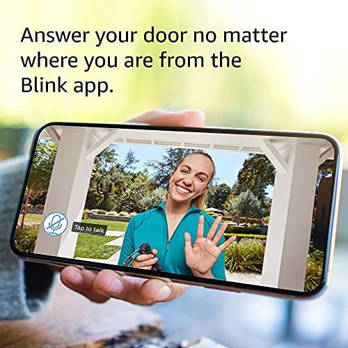 Like-New Blink Video Doorbell (2023 release), Two-way audio, HD