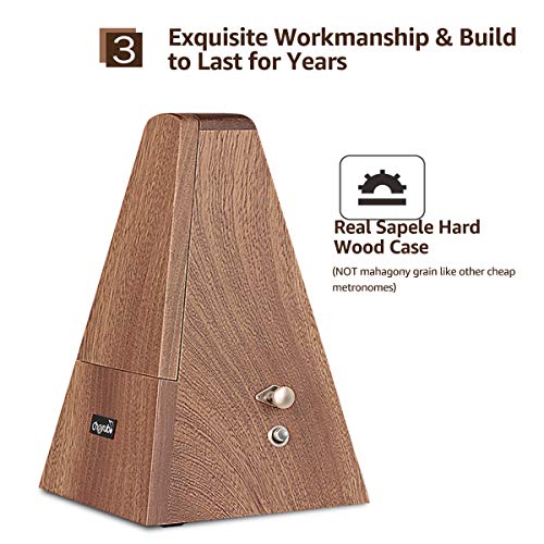 Digital Piano Metronome with Volume Control, 6 Tones Available, Built