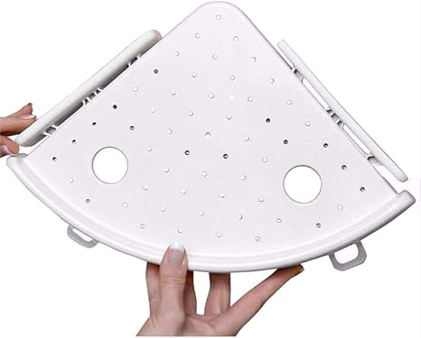 Estante de Esquina de Pared de baño de Cocina Fuerte Succión Triángulo