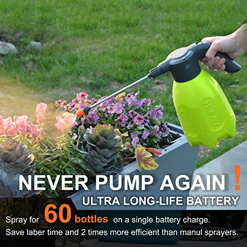 HIFAY ES2-PRO Electric Spray Bottle 2L/0.5Gallon, Rechargeable Battery Powered Sprayer Spray 60 photo 9