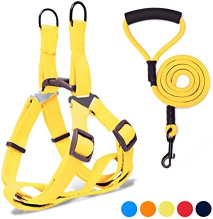 Adjustable Dog Harness Anti-Twist Dog Leash Set for Small Medium Large Dogs, Soft and Durable Vest Harness Leash for Daily Training Walking Running and Easy Control