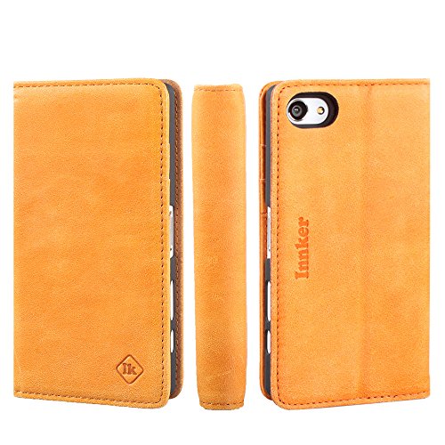 Innker sony xperia z5 compact genuine leather wallet ca…