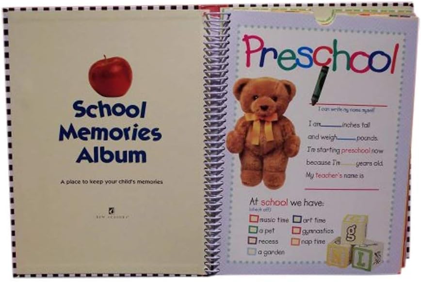Deluxe School Memories Keepsake Photo Album Scrapbook from Preschool Through 12th Grade: Toys & Games