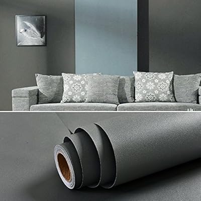 Yuela Wasserdichte Tapete Selbstklebende 10 M Schlafzimmer Warmen Schlafsaal Tapeten Mobel Renovierung Aufkleber Pvc Farbe Dekorative Wand Aufkleber Dunkel Grau Matt Dunkel Grau 10m Preis Grosse Amazon De Baumarkt