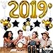 2019 Balloons Graduation New Year- Gold, 2019 Foil Mylar Number - Graduation Party Supplies 2019 - Graduation Decorations - Gold Black White Balloons for New Years Eve Party Supplies 2019, Large
