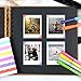 FreAire Scrapbook Photo Album with Black Paper Pages,DIY Scrapbook Album for Wedding Guest Book Or Anniversary Baby Family Memory Gift (10