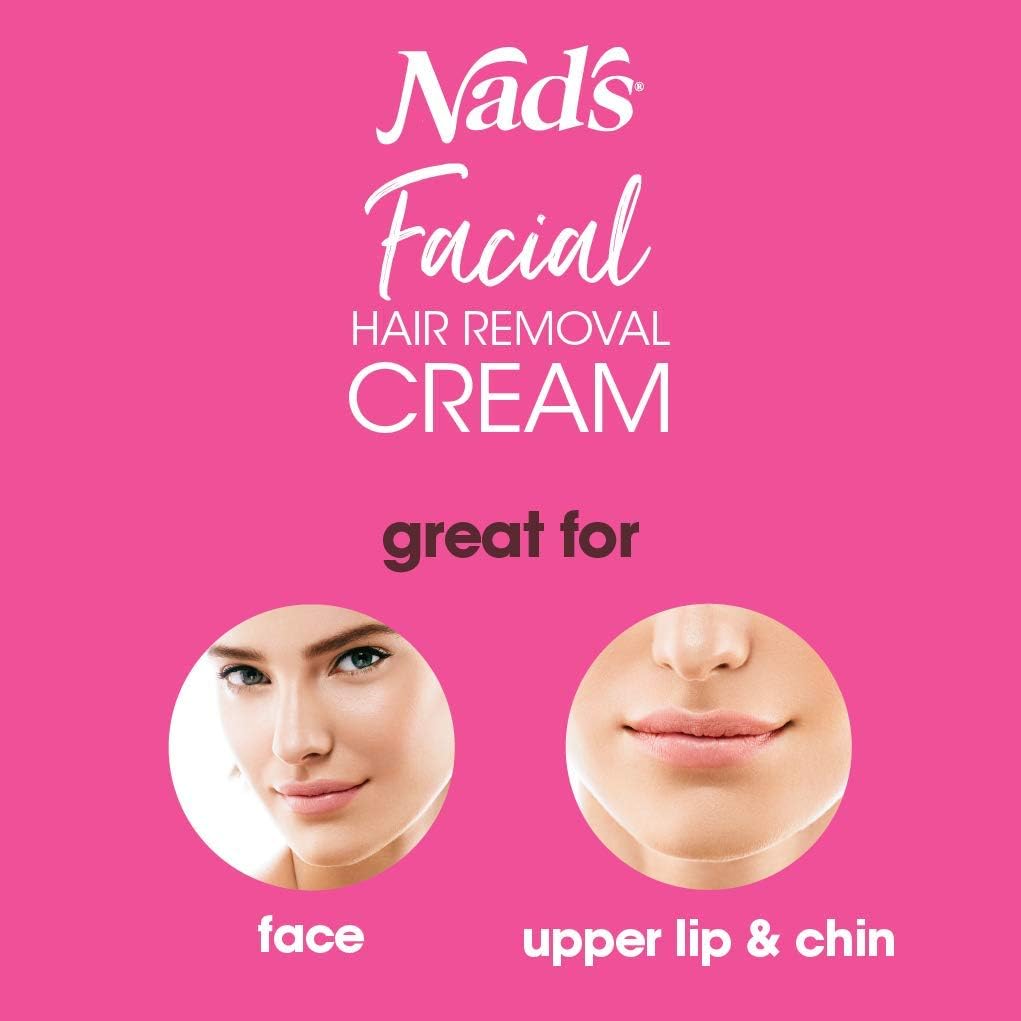 Nad's Facial Hair Removal Cream and Soothing Balm, All Skin Types, Face hair Remover, 28g (packaging may vary) - Image 5