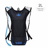 Vbiger Hydration Pack with 2L Bladder Water Bag Great for Hunting Climbing Running and Hiking (Black 2, One Size)