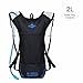 Vbiger Hydration Pack with 2L Bladder Water Bag Great for Hunting Climbing Running and Hiking (Black 2, One Size)