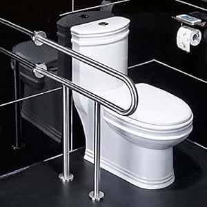 Amazon.com: XSJZ Bathroom Handrails/Stainless Steel Floor-Standing Grab