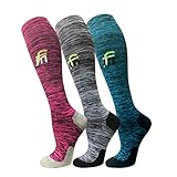 Compression Socks For Men & Women(3 Pairs)- Best For Running,Athletic,Medical,Pregnancy and Travel -15-20mmHg (L/XL, Multicoloured 9)