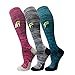 Compression Socks For Men & Women(3 Pairs)- Best For Running,Athletic,Medical,Pregnancy and Travel -15-20mmHg (L/XL, Multicoloured 9)