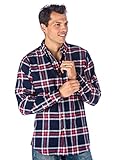 Noble Mount Mens 100% Cotton Flannel Shirt - Regular Fit