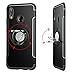 QiongNi Case for Huawei Y9 2019 JKM-TL00 JKM-AL00 JKM-AL00a JKM-LX1 JKM-LX2 JKM-LX3 JKM-L21 / Enjoy 9 Plus Case Cover + 360 Degree Rotating Ring Holder Kickstand Red