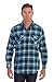 Gioberti Men's Flannel Shirt, Teal, Size Medium