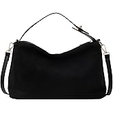 POAPRRD Suede Purses for Women Small Suede Crossbody Bag Retro Shoulder Handbag Top-Handle Tote Bags