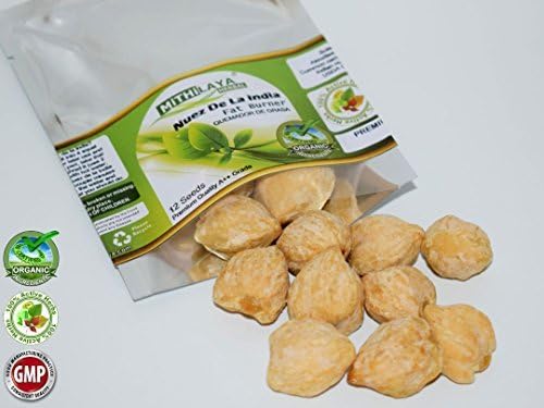 Mithilaya Herbal Organic Nuez De La India Seeds Premium A++ Grade Certified Original Authentic Indian Nut Naturally Weight Loss Quemador De Grasa Natural Active Herbs 100% Re [12 Seeds] SKU#3825-BX825