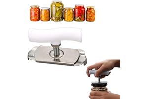 FANSUIT Effortless Arthritis Jar Opener, Jar Opener for Weak Hands, Easy Open Adjustable Grip Jar Opener for Seniors Arthritis Elderly to Open Jar Easily (White)