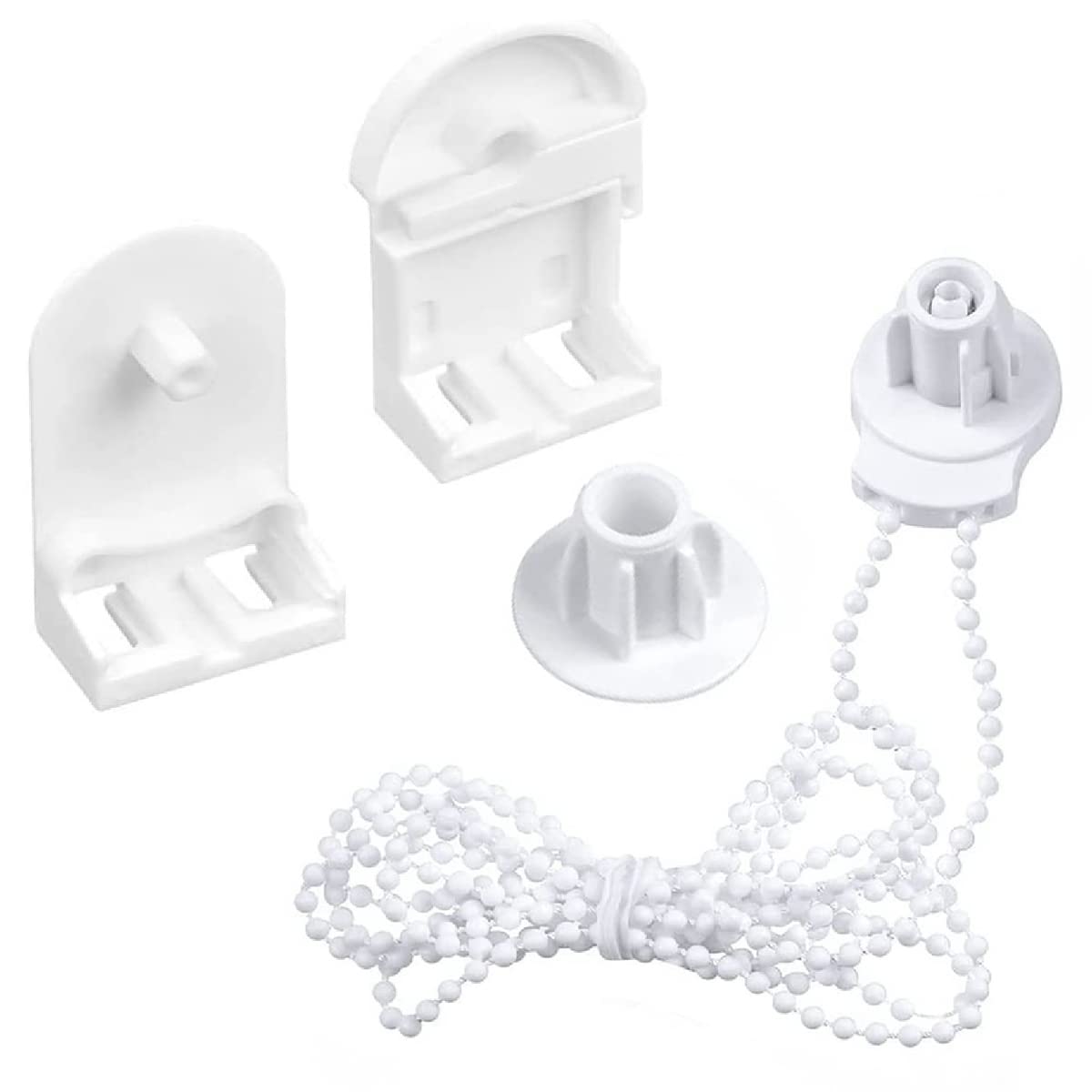 Jagowa 25mm Roller Blind Fittings Clutch Replacement Repair Kit Plastic Roller Blind Bead Chain Curtain Fitting Brackets Set