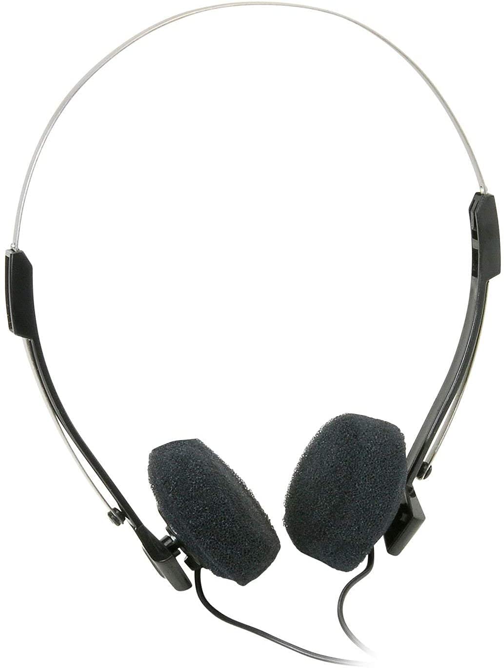 Parts Express Mini Stereo Lightweight Headphones with 4 Foot Cord