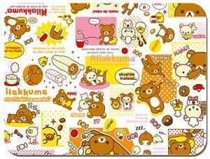 PC Rilakkuma Mouse Mat Japanese Animation Kawaii Cute Relax Bear Mouse pad