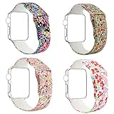 Blesihu Replacement Band for Apple Watch, Strap Bands for iwatch, Silicone Sport Style Wristband, Personalized Design, 16 Colors, Both 38mm and 42mm Models Available