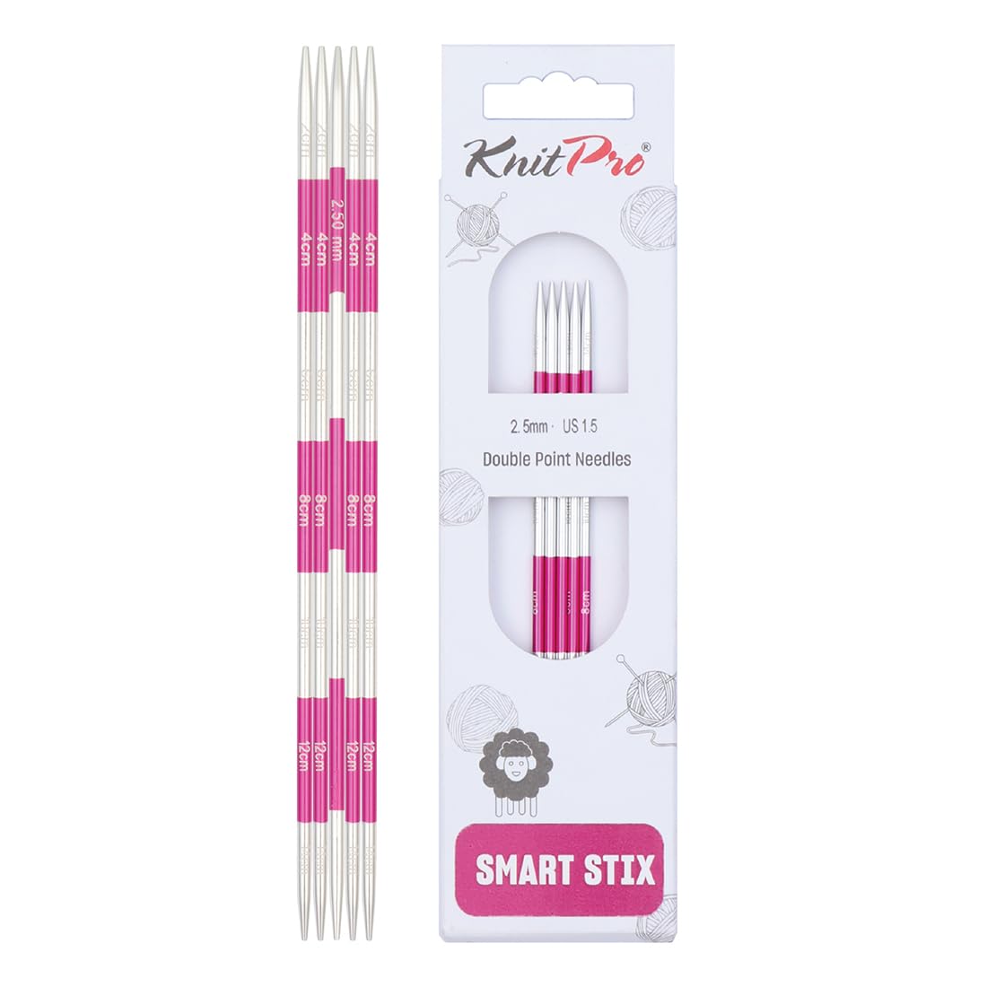 KnitPro Smartstix Double Pointed Needles 5.5" (14cm) | 2.50mm