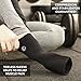KARM Ankle Compression Sleeve with Compression Support Strap. Achilles Tendon Support Wrap. Achilles Tendonitis Brace for Women and Men (One Size, Black)
