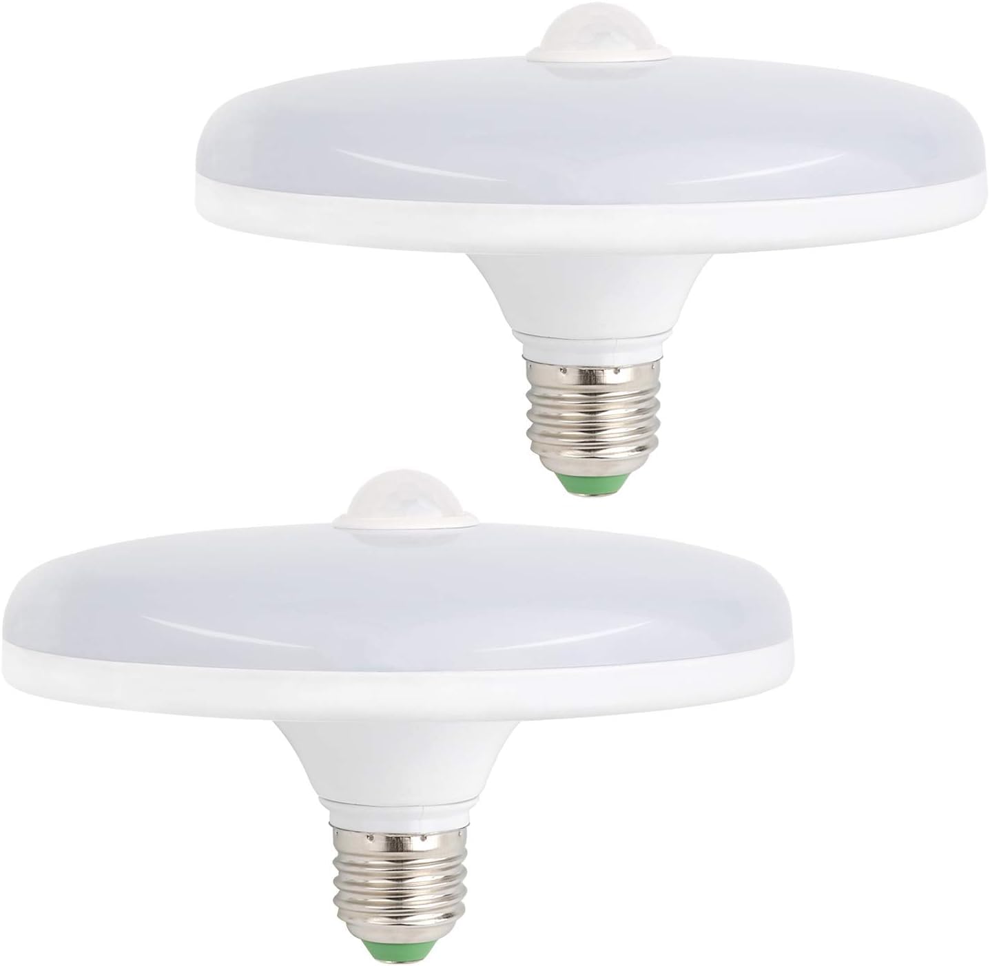 Photo 1 of Motion Sensor Light Bulbs-2PCS, 18W (150W Equivalent) E26 1500LM Motion Detector Dusk to Dawn LED Ceiling Light Bulb Auto On Off Led Bulb for Garage, Porch, Basement, Hallway, Frontdoor - Cool White