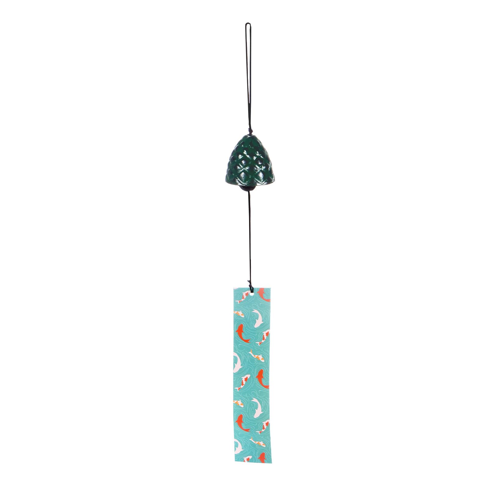 M METERXITY 1-Pack Japanese Wind Chime, Pine Cone Metal Temple Bell Vintage Wind Chime for Outside/Garden/Patio[Green]