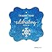 Andaz Press Birthday Fancy Frame Gift Tags, Thank You for Celebrating with Us, Frozen Snowflake, 24-Pack, for Blue Winter Christmas Holiday Gifts Snowflake Gift Tags Thank You Christmas Tags