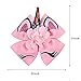 OAOLEER 4pcs 8 inch Unicorn Large Hair Bows with Alligator Clip Gift for Girls Toddles