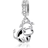 MISTBEE Cow Charm for Bracelet Butterfly Charm for Women 925 Sterling Silver Cow Jewelry Gifts for Cow Lover