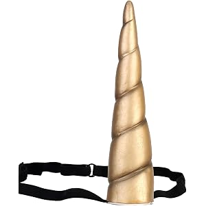 HOTTERCOS Unicorn Horn Headband with Adjustable Elastic for Halloween Birthday Costumes Hair Accessories