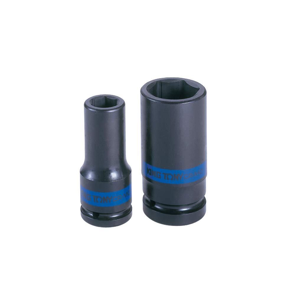 KING TONY 693532M Alloy Steel Thin Wall Impact Socket, 3/4 inch Drive, 6 Point, 32 mm Size, 90 mm Length