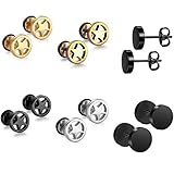 6 Pairs Ear Clips Punk Style Earrings Earring Hoops