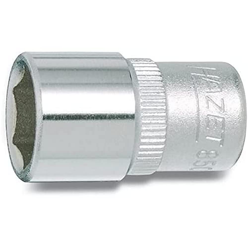 HAZET 850A-9/32 25 mm 6-Point Hexagon Traction Profile Socket - Chrome-Plated/Polished