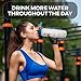 Cactaki 32oz Water Bottle with Time Marker, BPA Free Water Bottle, Non-Toxic, Leakproof, Durable, for Fitness and Outdoor Enthusiasts