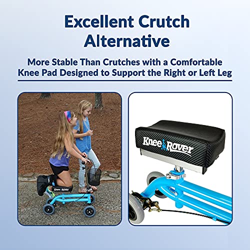 KneeRover Kids Knee Walker Child Knee Scooter Pediatric Crutches Alternative in Light Blue