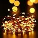 LUCKLED Fairy Starry Solar String Lights, 33ft 100 LED Copper Wire Christmas Rope Lights for Indoor and Outdoor, Home, Lawn, Garden, Wedding, Patio, Party, and Holiday Decorations (Warm White)