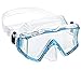Phantom Aquatics Rapido Boutique Collection Clareza Panoramic Three Window Tempered Glass Lens Scuba Snorkeling Dive Mask (Aqua)